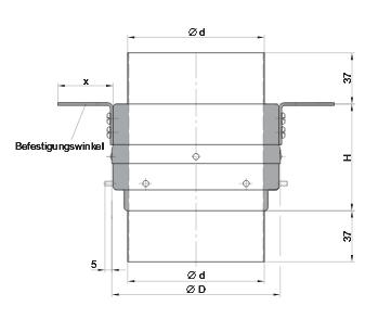 Brandschutz Brandschott CasaFan BS18 in verschiedenen Nennweiten Brandschutz Brandschott CasaFan BS18 in verschiedenen Nennweiten